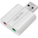 Karta dźwiękowa zewnętrzna LogiLink UA0298 - 1 x USB, 2 x Jack 3.5 mm, Kolor srebrny