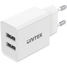 Ładowarka sieciowa Unitek 2 x USB-A P1113A-EU - 2.4 A, 12W, 2 porty, Biała