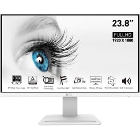 Monitor MSI PRO MP243W - 23,6"/1920x1080 (Full HD)/75Hz/IPS/5 ms/Biały