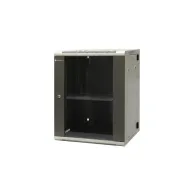 Szafa rack 19" 15U Emiter EM/AH6515, 600 x 550 x 770mm, drzwi blacha-szkło, dwusekcyjna | Sklep ITnes.pl, IT for BUSINESS
