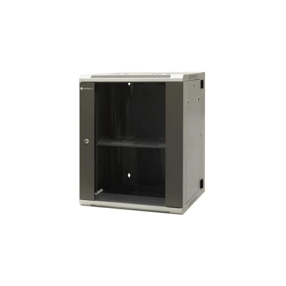 Szafa rack 19" 15U Emiter EM/AH6515, 600 x 550 x 770mm, drzwi blacha-szkło, dwusekcyjna | Sklep ITnes.pl, IT for BUSINESS Szafa rack 19" 15U Emiter EM/AH6515, 600 x 550 x 770mm, drzwi blacha-szkło, dwusekcyjna | Sklep ITnes.pl, IT for BUSINESS