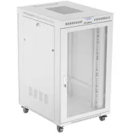 Szafa rack 19" 27U Lanberg FF01-8027-23SL, 800 x 1461 x 1000 mm, drzwi perforowane, LCD | Sklep ITnes.pl, IT for BUSINESS