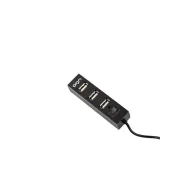 UGo UHU-1011 HUB USB 2.0 UGO 4-PORTY AKTYWNY Z WŁĄCZNIKIEM CZARNY | Sklep ITnes.pl - IT for BUSINESS