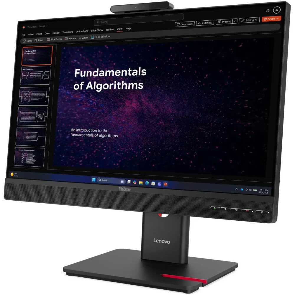 Monitor Lenovo ThinkCentre TIO24 Gen6 13LBGAT6EU - 23,8/1920x1080 (Full HD)/48Hz–120Hz/IPS/6 ms/pivot/kamera/dotykowy
