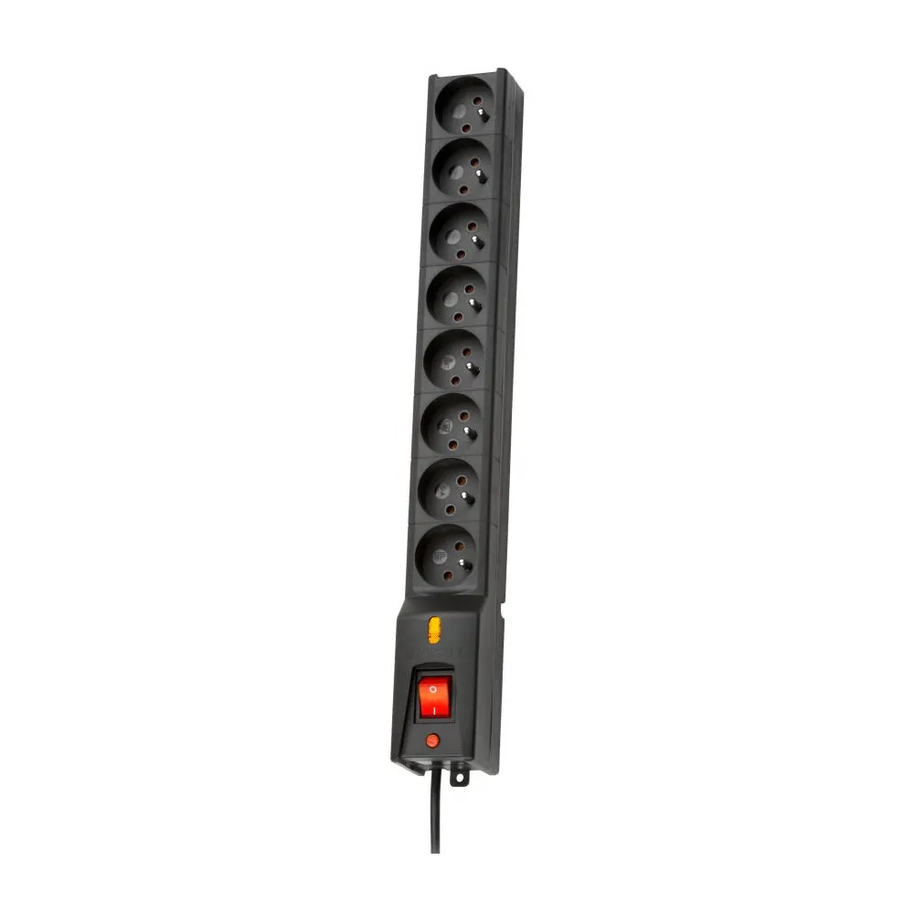 Listwa zasilająca Lestar LXARM 810 3L - 8 gniazd, 5 m, Czarna - 1966004468 | Sklep ITnes.pl - IT for BUSINESS