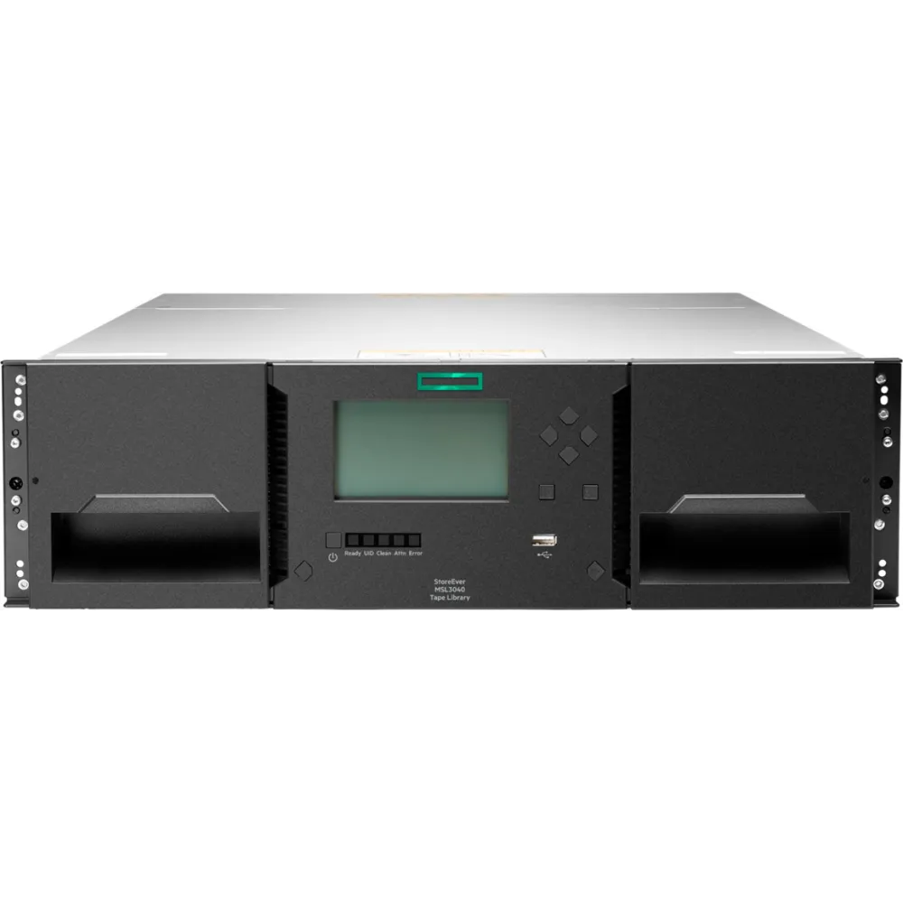 Bibioteka taśmowa HPE Storage MSL3040 Tape Library 1x MSL LTO-9 Fibre Channel 20x LTO-9 45TB Data Cartridges P84147-B25