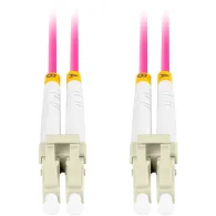 Patchcord światłowodowy Lanberg FO-LULU-MD41-0100-VT, duplex, LC|UPC-LC|UPC, wielomodowy 50|125, długość 10m | Sklep ITnes.pl, IT for BUSINESS