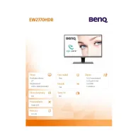Monitor Benq EW2770HDR 9H.LGNLB.QSE, 27", 1920x1080 (FHD), 76Hz, IPS, 4 ms, Czarno-szary | Sklep ITnes.pl, IT for BUSINESS Monitor Benq EW2770HDR 9H.LGNLB.QSE, 27", 1920x1080 (FHD), 76Hz, IPS, 4 ms, Czarno-szary | Sklep ITnes.pl, IT for BUSINESS