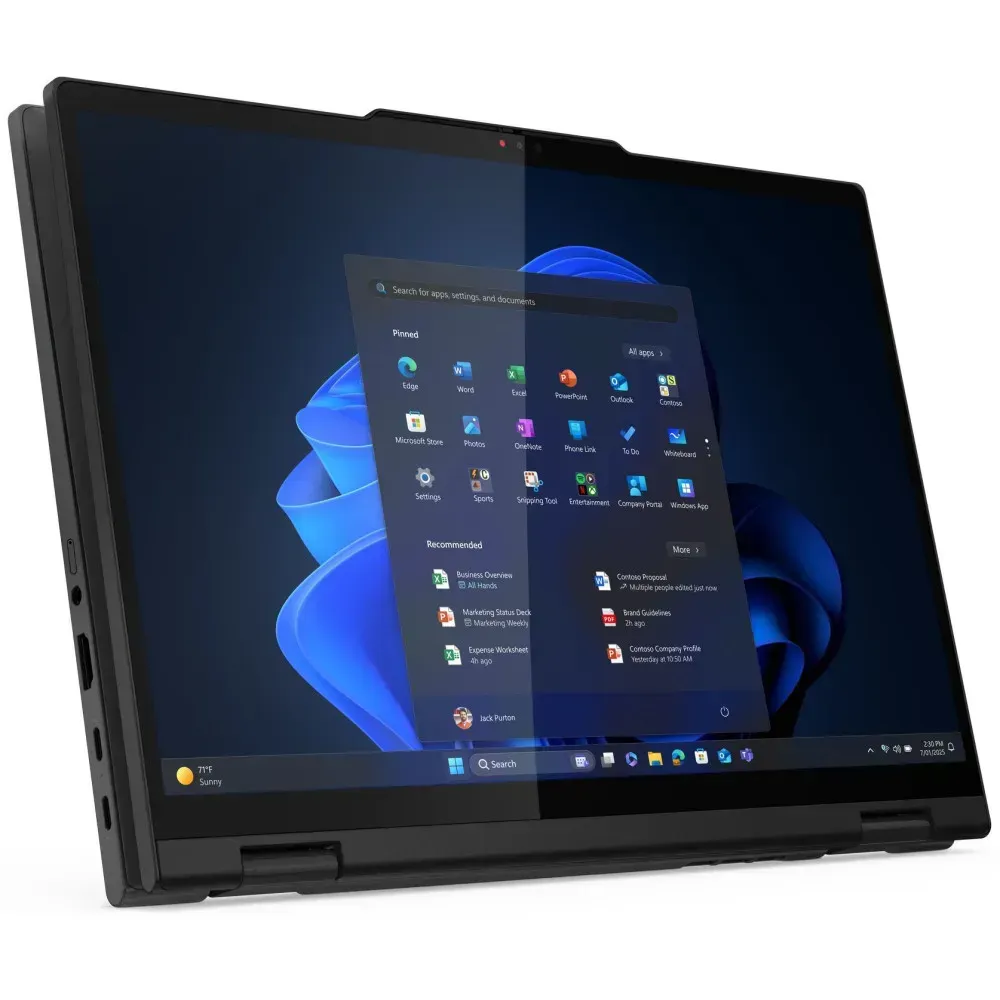 Laptop Lenovo ThinkPad T14s 2-in-1 Gen 1 21R3HVUSJPB - Core Ultra 5 225U/14" WUXGA IPS MT/RAM 16GB/SSD 512GB/LTE/Windows 11 Pro