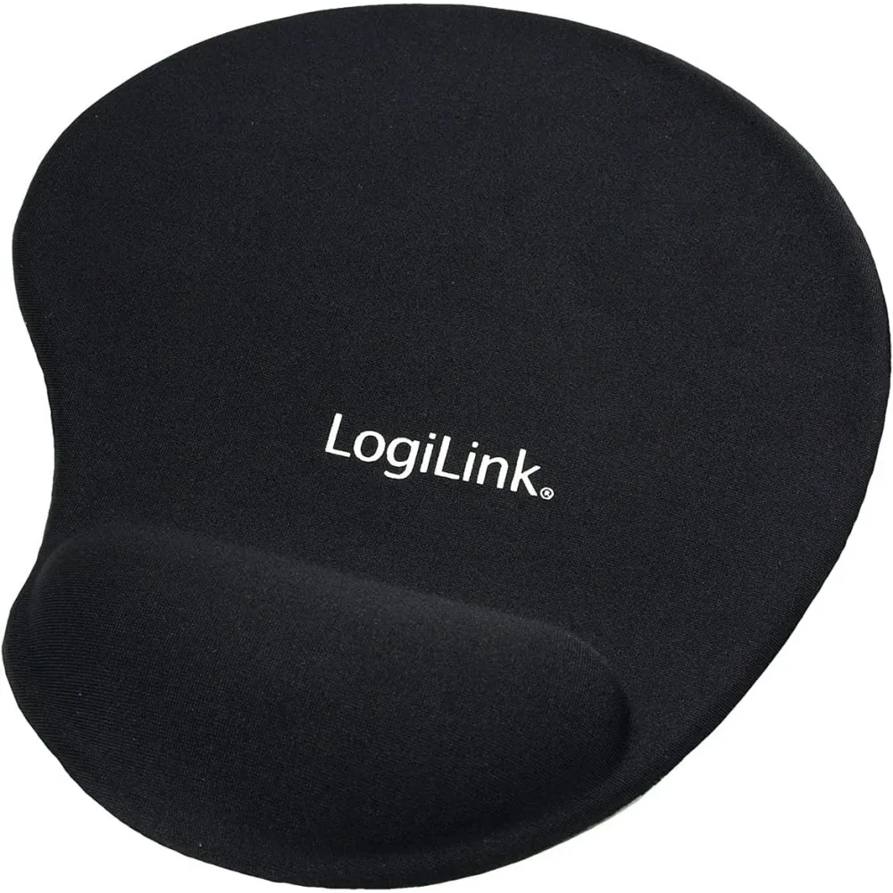 Podkładka pod mysz LogiLink ID0027 - 230 x 204 mm, Żelowa, Czarna