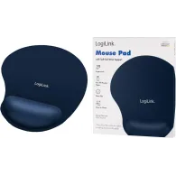 Podkładka pod mysz LogiLink ID0027B - 230 x 204 mm, Żelowa, Niebieska