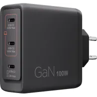 Ładowarka sieciowa Lenovo Multi-port USB-C 100W GaN Charger 40AW100BEU, 3x USB-C, Czarna | Sklep ITnes.pl, IT for BUSINESS