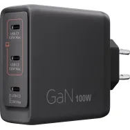 Ładowarka sieciowa Lenovo Multi-port USB-C 100W GaN Charger 40AW100BEU, 3x USB-C, Czarna | Sklep ITnes.pl, IT for BUSINESS