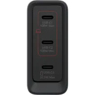 Ładowarka sieciowa Lenovo Multi-port USB-C 100W GaN Charger 40AW100BEU, 3x USB-C, Czarna | Sklep ITnes.pl, IT for BUSINESS