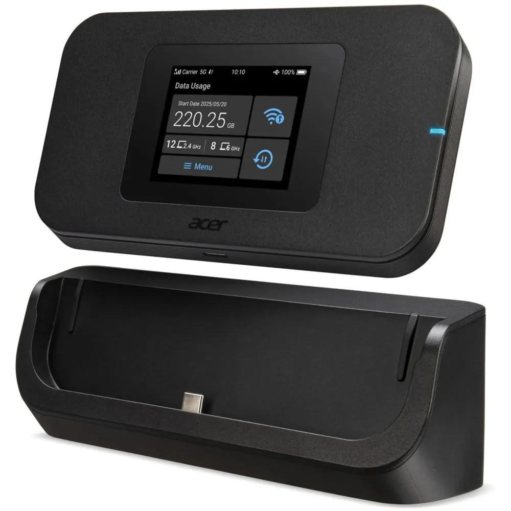 Router 5G Acer Connect M4D 5G Mobile WiFi FF.G34TA.001 - USB-C, IP68, Wi-Fi 6