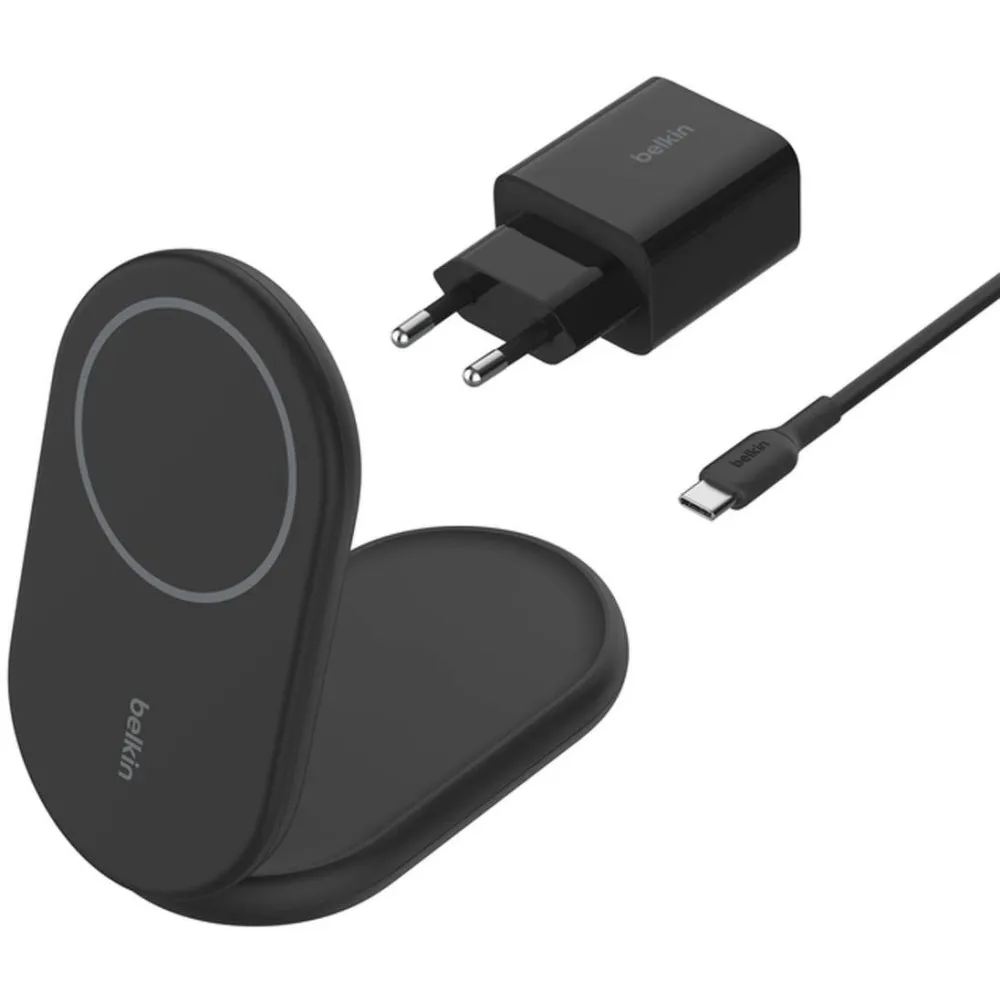 Ładowarka indukcyjna Belkin Magnetic Foldable Wireless Charger with Qi2 15W WIB007VFBK - Czarna