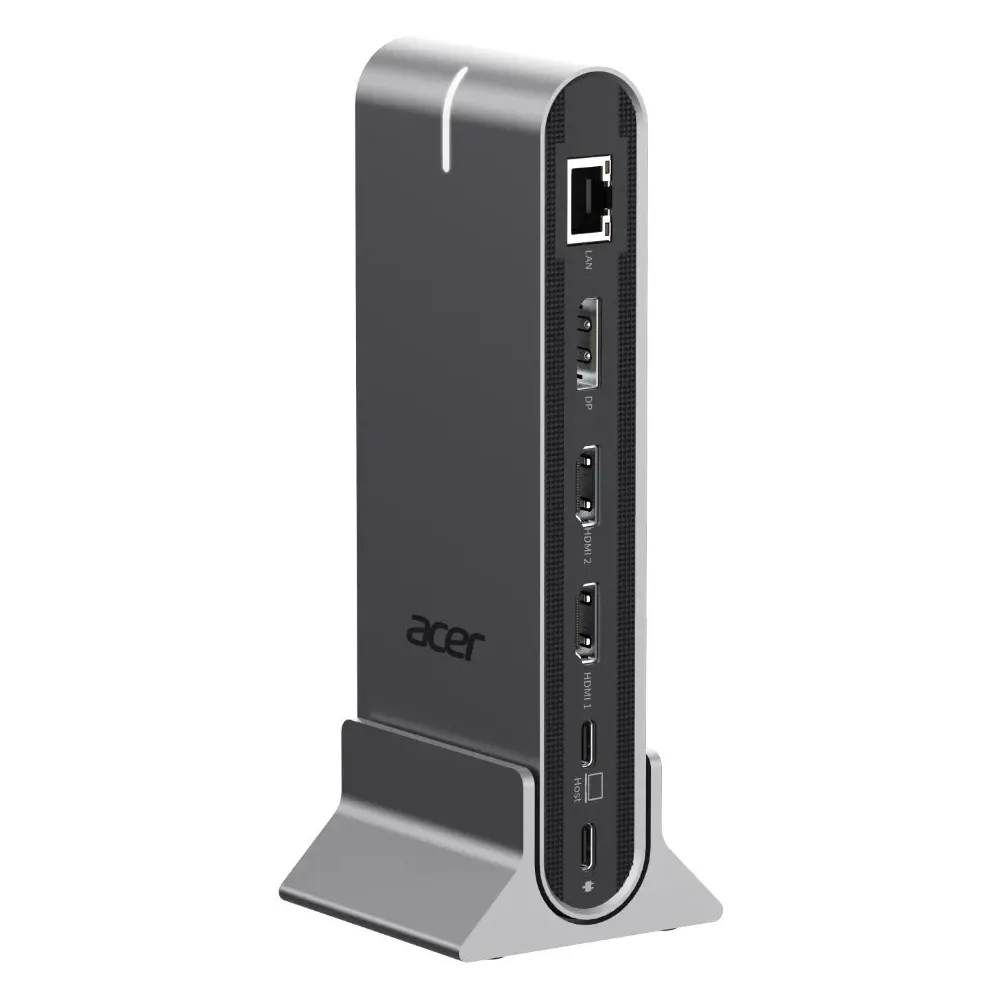 Stacja dokująca Acer USB-C Universal Docking Station 15-in-1 HP.DSCAB.022 - 3x USB-C, 5x USB-A, DP, 2x HDMI, RJ-45, SD|microSD