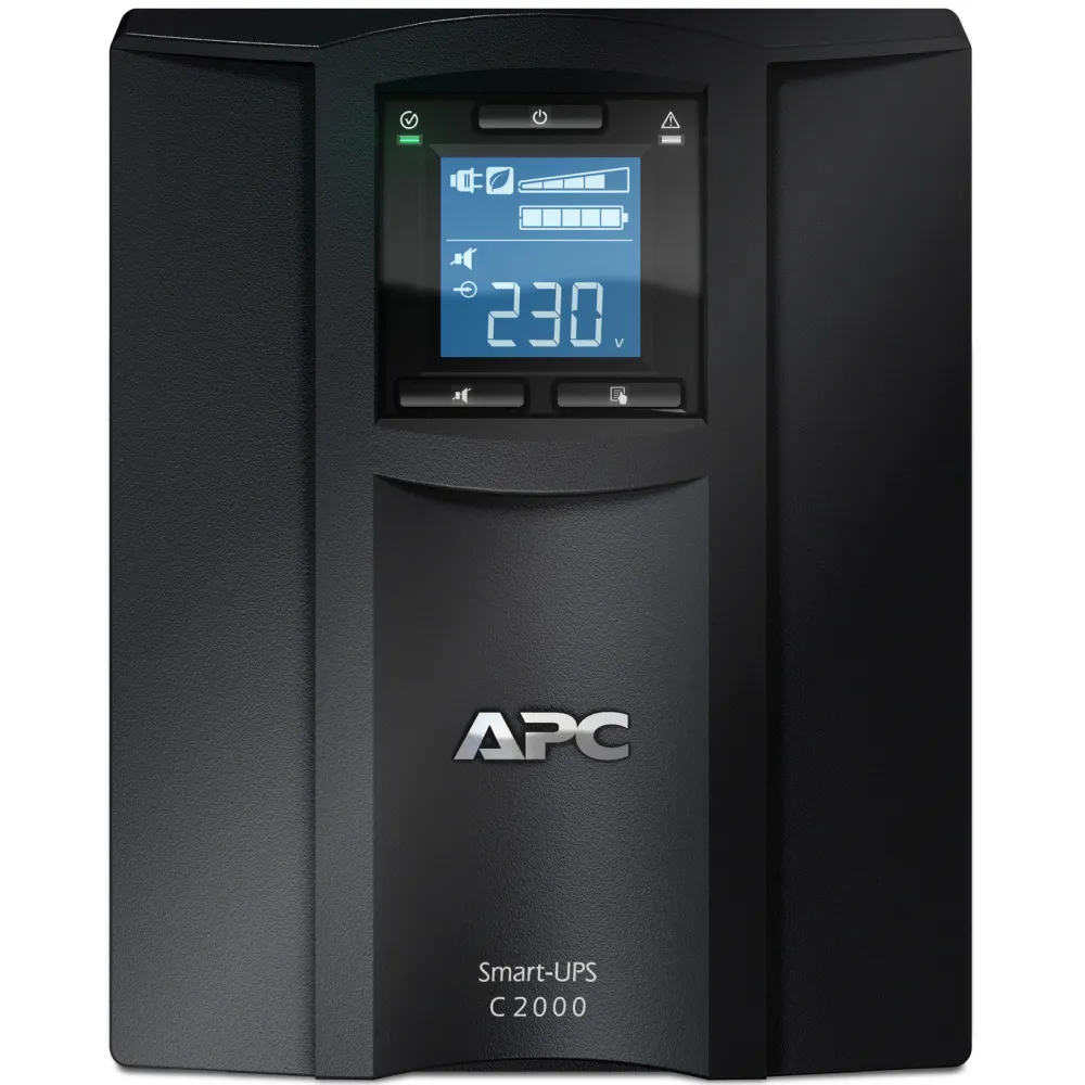 Zasilacz awaryjny UPS APC Smart-UPS C SMC2000I, 2000VA, 1300 W, 6 IEC 320 C13, 1 IEC 320 C19 | Sklep ITnes.pl, IT for BUSINESS