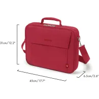 Torba na laptopa Dicota Eco Multi Base 15-17,3" D30917-RPET, Czerwona | Sklep ITnes.pl, IT for BUSINESS