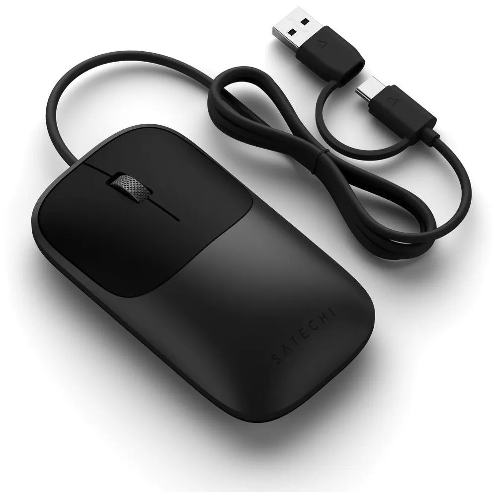 Mysz przewodowa Satechi Slim LX Wired Mouse ST-MULXC, USB-A|USB-C, Czarna | Sklep ITnes.pl, IT for BUSINESS