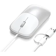 Mysz przewodowa Satechi Slim LX Wired Mouse ST-MULXS, USB-A|USB-C, Srebrna | Sklep ITnes.pl, IT for BUSINESS