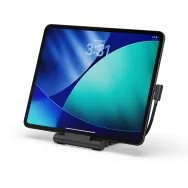 Replikator portów i podstwka na tablet Satechi OntheGo Foldable Stand Hub ST-GOTGFC - 2x USB-C, USB-A, HDMI, micro/SD, Audio, Czarny