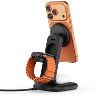 Ładowarka bezprzewodowa Satechi 3-in-1 Foldable Wireless Charging Stand with Qi2 25W ST-Q25F31C-EA, Zasilacz 45W | Sklep ITnes.pl, IT for BUSINESS