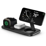 Ładowarka bezprzewodowa Satechi Qi2 Trio Wireless Charging Pad ST-QTPM-EA, 15W dla smartfonów, 5W dla AirPods, 5W Apple Watch | Sklep ITnes.pl, IT for BUSINESS