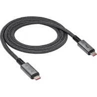 Kabel Akyga USB4 USB-C AK-USB-45, 1 m, 40Gbps, 8K 60Hz, 240W, Czarny | Sklep ITnes.pl, IT for BUSINESS