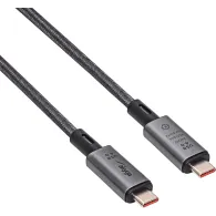 Kabel Akyga USB4 USB-C AK-USB-45, 1 m, 40Gbps, 8K 60Hz, 240W, Czarny | Sklep ITnes.pl, IT for BUSINESS