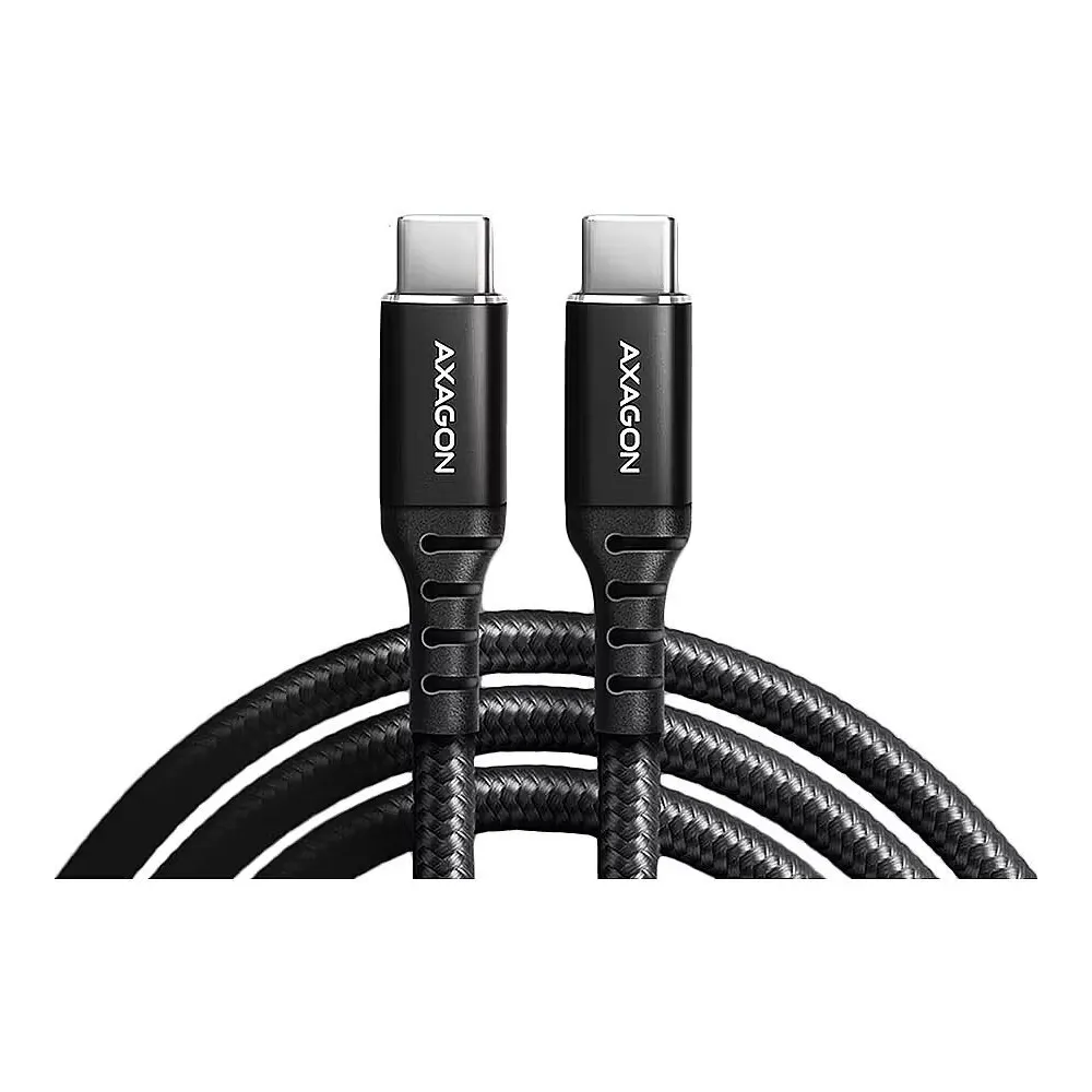 Kabel AXAGON USB4 USB-C BUCM4X-CM05AB, 0,5 m, 40Gbps, 8K 60Hz, PD 3.1 240W, Czarny | Sklep ITnes.pl, IT for BUSINESS