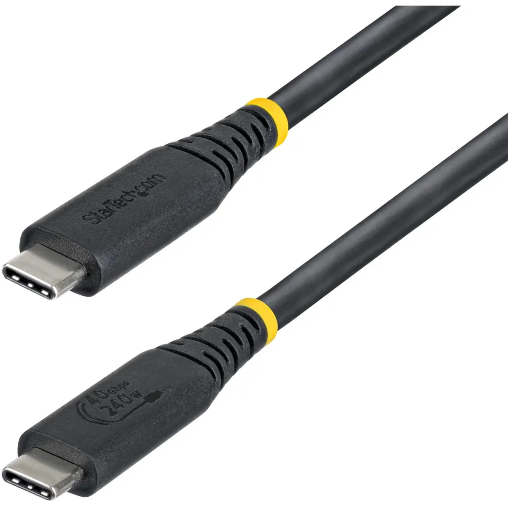 Kabel StarTech USB4 USB-C CC1M40GUSB4TP, 1 m, 40Gbps, DP 2.1 8K 60Hz, 240W, Czarny | Sklep ITnes.pl, IT for BUSINESS