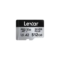 Karta pamięci Lexar microSDXC 512 GB Professional SILVER PLUS LMSSIPL512G-BNANG - 205|150MB|s, UHS-I, C10, A2, V30, U3