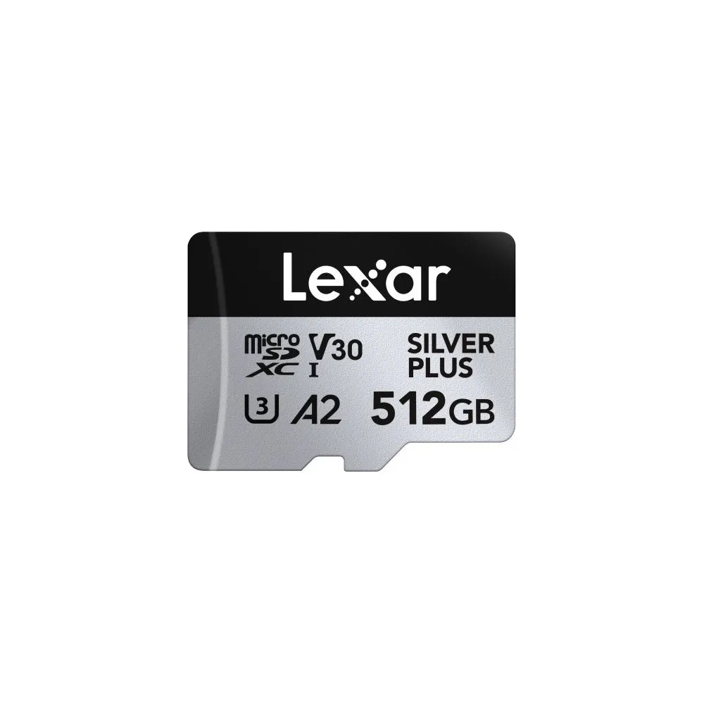 Karta pamięci Lexar microSDXC 512 GB Professional SILVER PLUS LMSSIPL512G-BNANG - 205|150MB|s, UHS-I, C10, A2, V30, U3