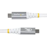 Kabel StarTech USB4 USB-C CC50CM80GUSB4CABLEW, 0,5 m, 80Gbps, DP 2.1 8K 120Hz, 240W, Biały | Sklep ITnes.pl, IT for BUSINESS