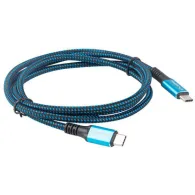 Kabel Lanberg USB-C USB4 CA-CMCM-45CU-0012-BK, 100W, 8K, 60Hz, 120cm, Czarno-niebieski | Sklep ITnes.pl, IT for BUSINESS
