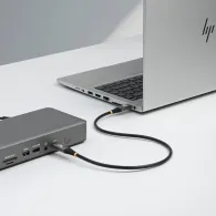 Kabel StarTech USB4 USB-C CC150CM80GUSB4CABLE - Thunderbolt 4, 1,5 m, 80Gbps, DP 2.1 8K 120Hz, 240W, Czarny