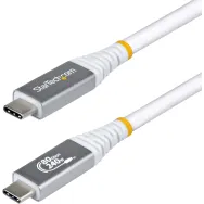 Kabel StarTech USB4 USB-C CC150CM80GUSB4CABLEW - Thunderbolt 4, 1,5 m, 80Gbps, DP 2.1 8K 120Hz, 240W, Biały