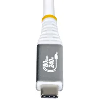 Kabel StarTech USB4 USB-C CC150CM80GUSB4CABLEW - Thunderbolt 4, 1,5 m, 80Gbps, DP 2.1 8K 120Hz, 240W, Biały