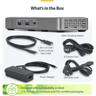 Stacja dokująca StarTech USB4 Docking Station 208UE-USB4-DOCK - 3x USB-C, 3x USB-A, 2x DP, LAN, Zasilanie