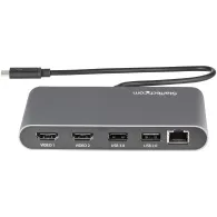 Replikator portów StarTech Dual-Monitor Thunderbolt Mini Dock TB3DKM2HDL - 2x USB-A, 2x HDMI, LAN