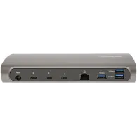 Stacja dokująca StarTech Thunderbolt 4 Docking Station TB4CDOCKUE - 4x Thunderbolt 4, 4x USB-A, LAN, Audio, SD, Zasilanie