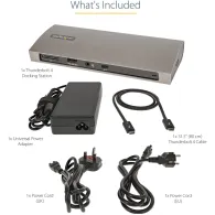 Stacja dokująca StarTech Thunderbolt 4 Docking Station TB4CDOCKUE - 4x Thunderbolt 4, 4x USB-A, LAN, Audio, SD, Zasilanie