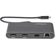 Replikator portów StarTech Thunderbolt 3 Mini Dock TB3DKM2DPL - 1x USB-A, 2x DisplayPort, LAN
