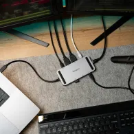 Stacja dokująca Targus USB4 Dual Video Mobile Dock with 140W EPR Pass-Thru DOCK429GL - 3x USB-C, 2x USB-A, 2x HDMI, LAN