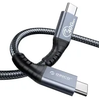 Kabel USB-C Thunderbolt 4 Orico TBZ4-20-GY-BP - 2 m, 100W, 40Gb|s, 8K 60Hz, Czarny