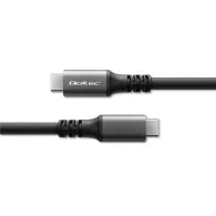 Kabel USB-C USB4 Qoltec 50669 - 1 m, 240W, 40Gb|s, 8K 60Hz, Czarny