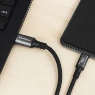 Kabel USB-C USB4 Qoltec 50669 - 1 m, 240W, 40Gb|s, 8K 60Hz, Czarny