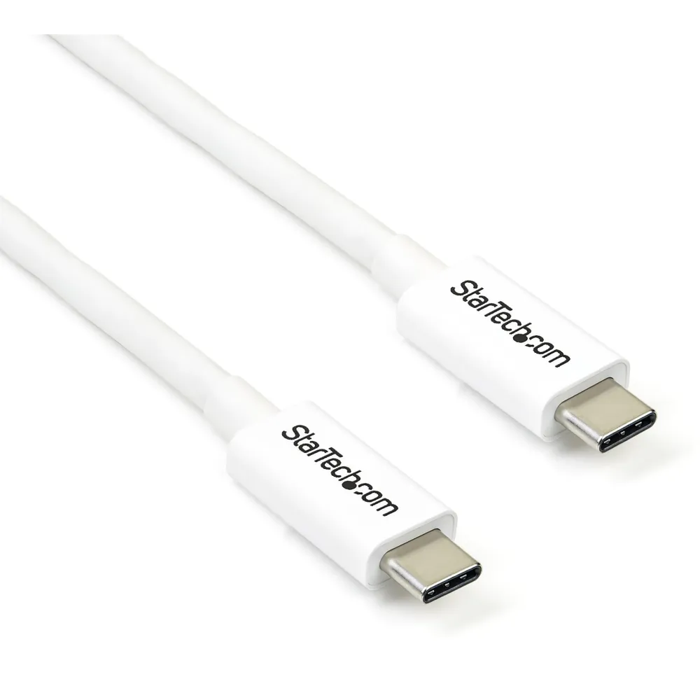 Kabel USB-C Thunderbolt 3 StarTechTBLT3MM2MW, 20Gbps, 100W, 2m, Biały | Sklep ITnes.pl, IT for BUSINESS