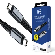 Kabel USB-C Thunderbolt 4 3mk 5903108682008, 1 m, 240W, 40Gb|s, 8K 60Hz, Czarny | Sklep ITnes.pl, IT for BUSINESS